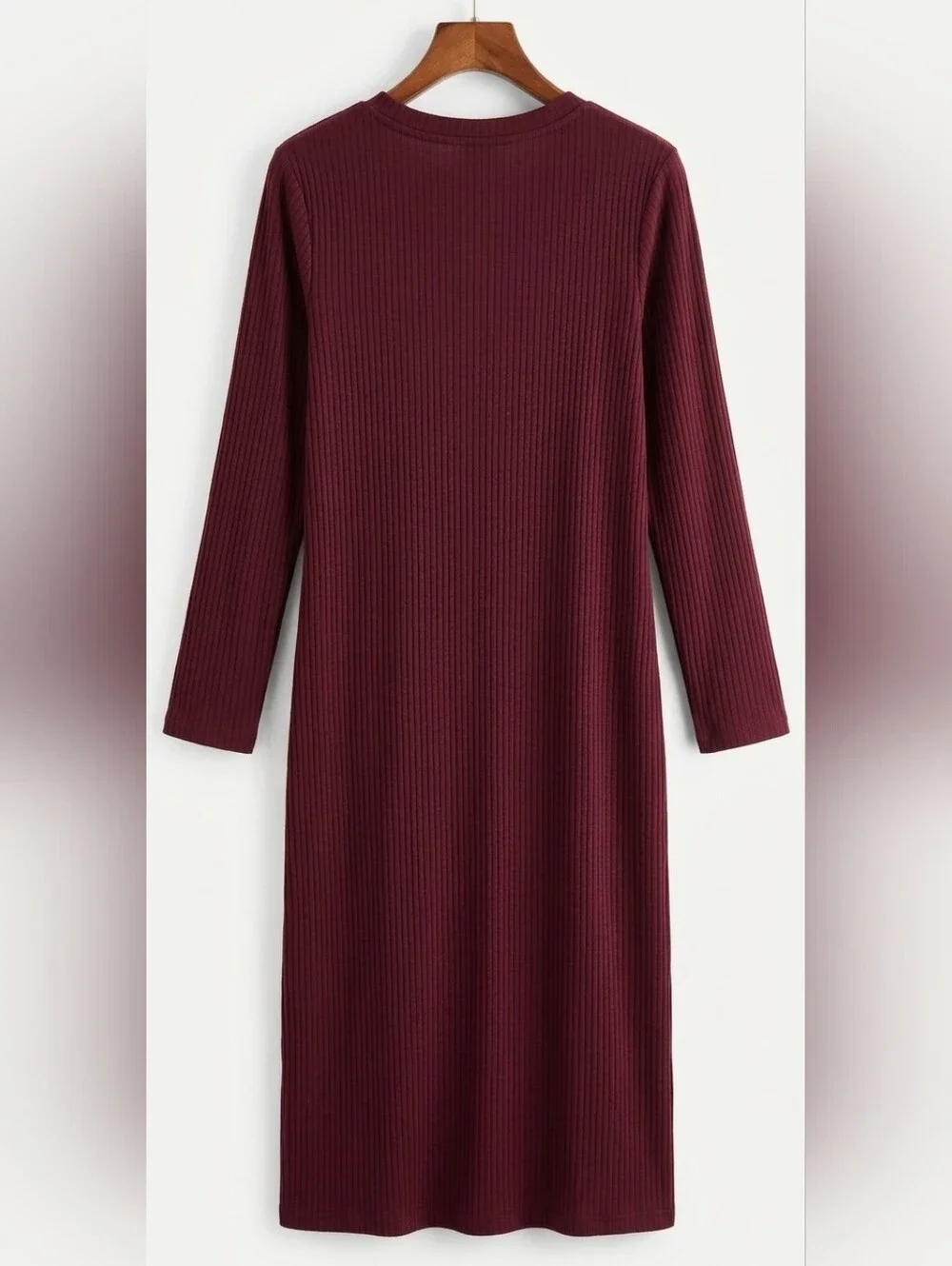 Universal Standard Geneva Crew Neck  Asymmetrical Dress in Jam Size Small =14W - Picture 5 of 12